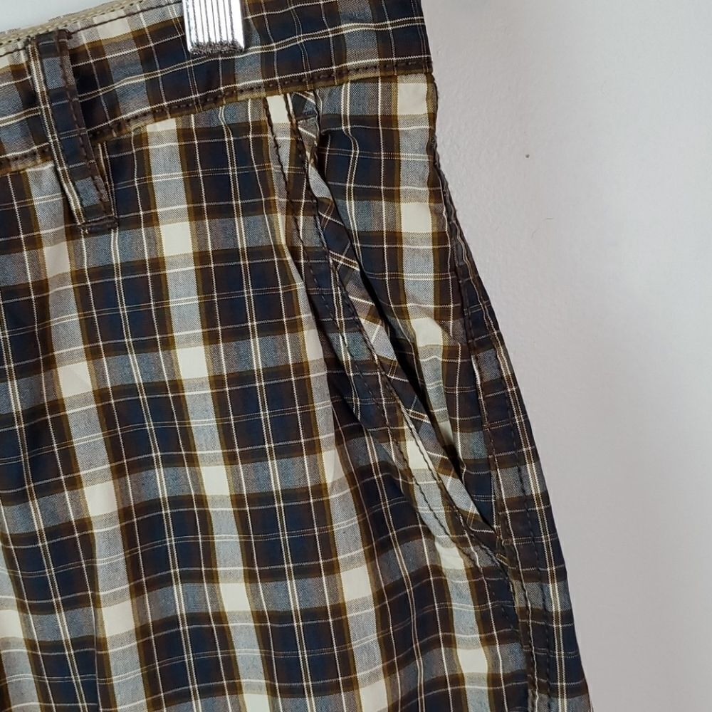 Trevero Shorts Tartan Size 30 Brown - Picture 4 of 15